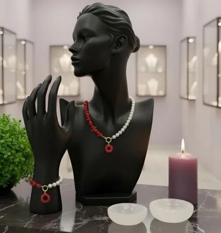 طقم نصف لؤلؤ، نصف مرجان