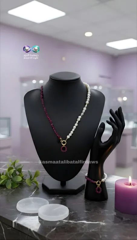 طقم نصف لؤلؤ، نصف روبي