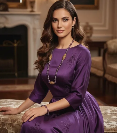 طقم أميثيست البنفسجي الفاخر