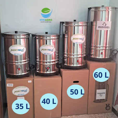 مخاضة الزبدة واللبن  35 ,40, 50 لتر Baratte à beurre AGROMILK