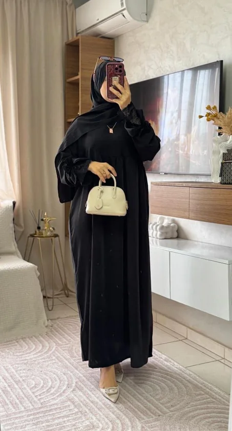 Abaya Moderne en Crêpe Coréen – Collection 2026
