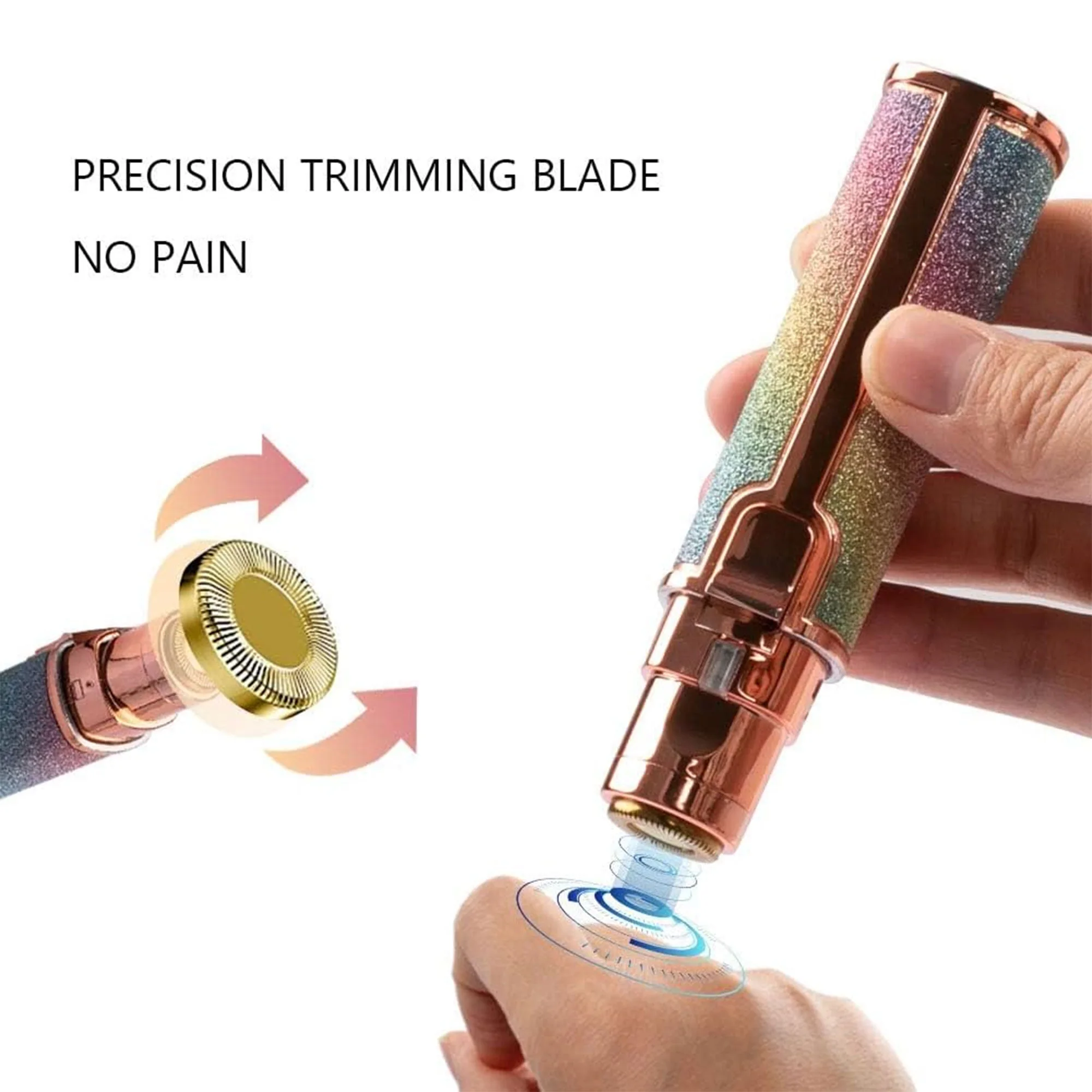 ماكينة تشذيب الحواجب القابلة لإعادة الشحن