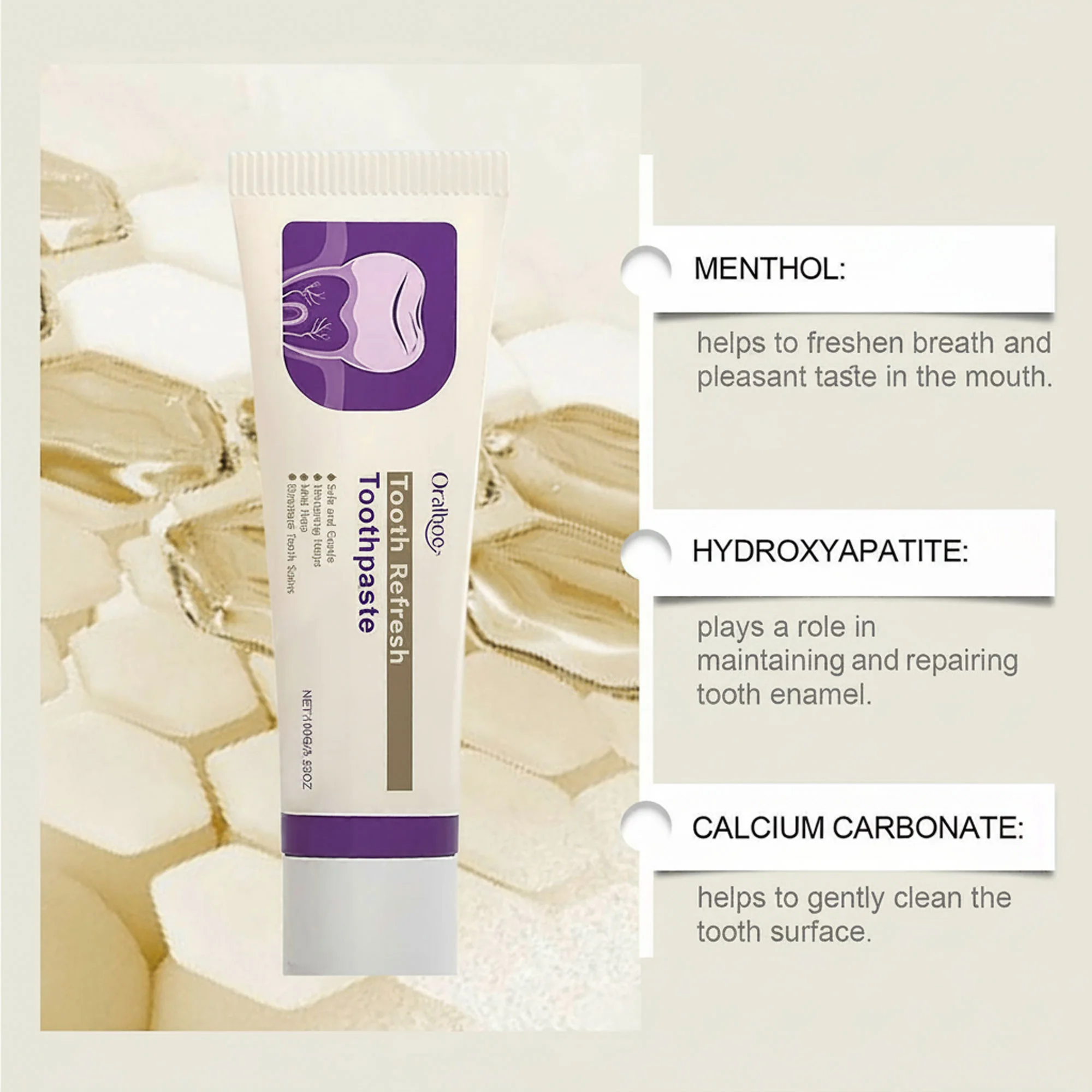 المعجون التريندي الطبيعي لتفتيح الأسنان و ازالة البلاك و انعاش رائحة الفم