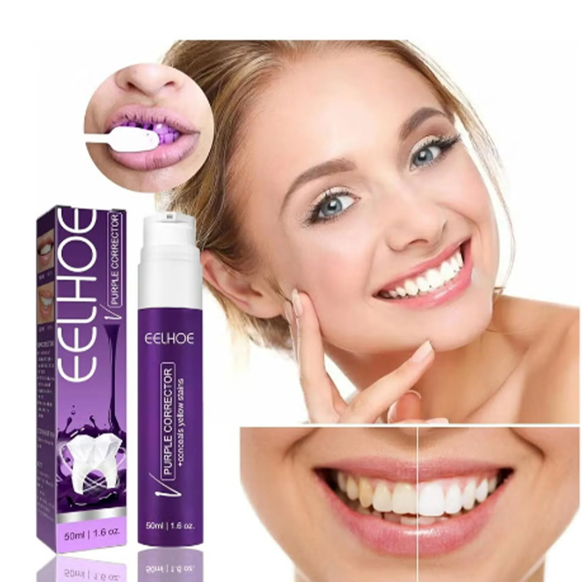 جل تفتيح الأسنان البنفسجي - لمعان فوري