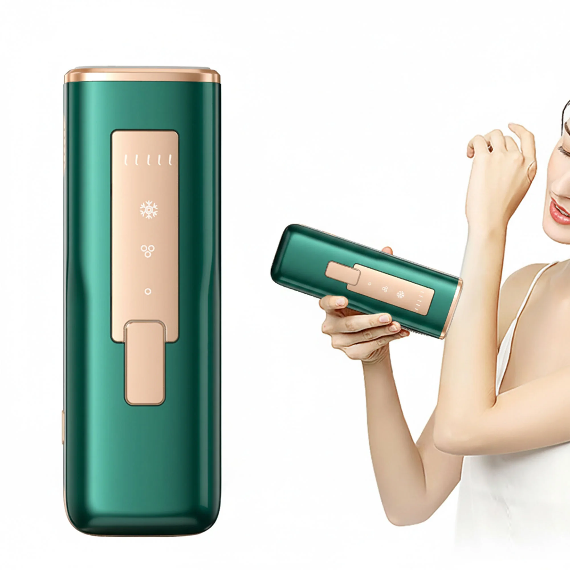 جهاز إزالة الشعر بالليزر بالتبريد الحديث مع عدد بلصات لا نهائي - ضمان سنة