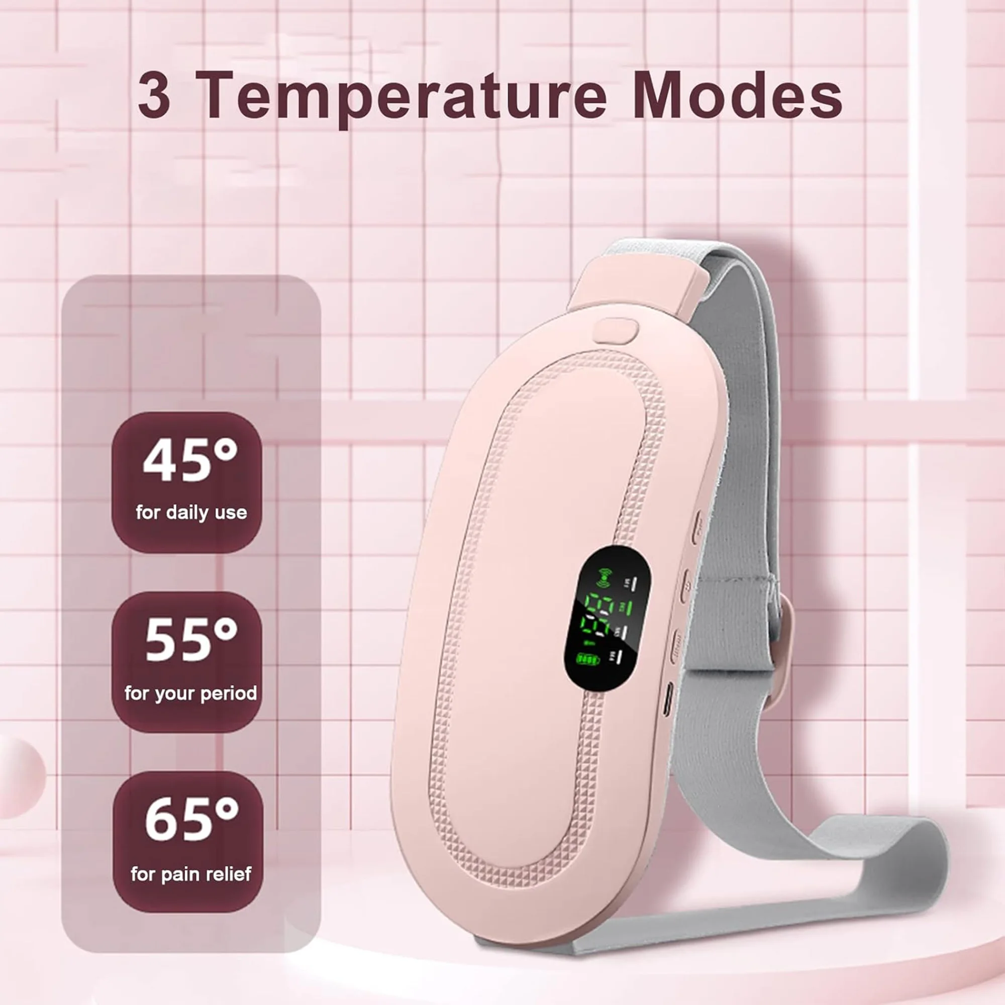 حزام تدفئة البطن الكهربائي المحمول
