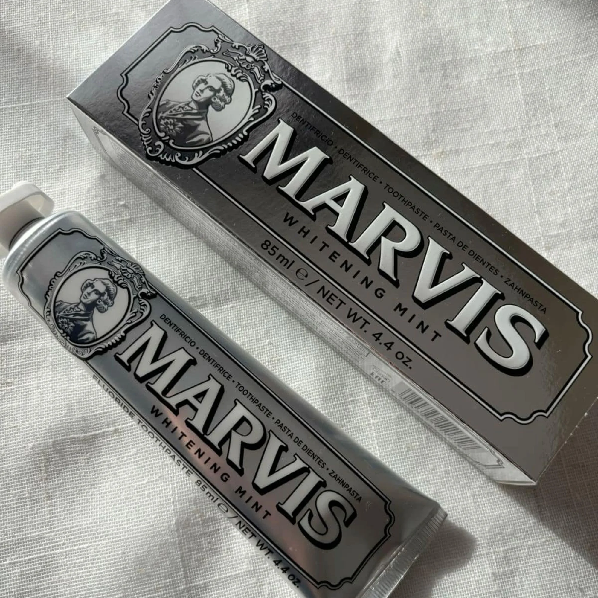 مارفيس معجون الأسنان المبيض بالنعناع الأصلي – الحل المثالي لابتسامة أكثر بياضًا للمدخنين