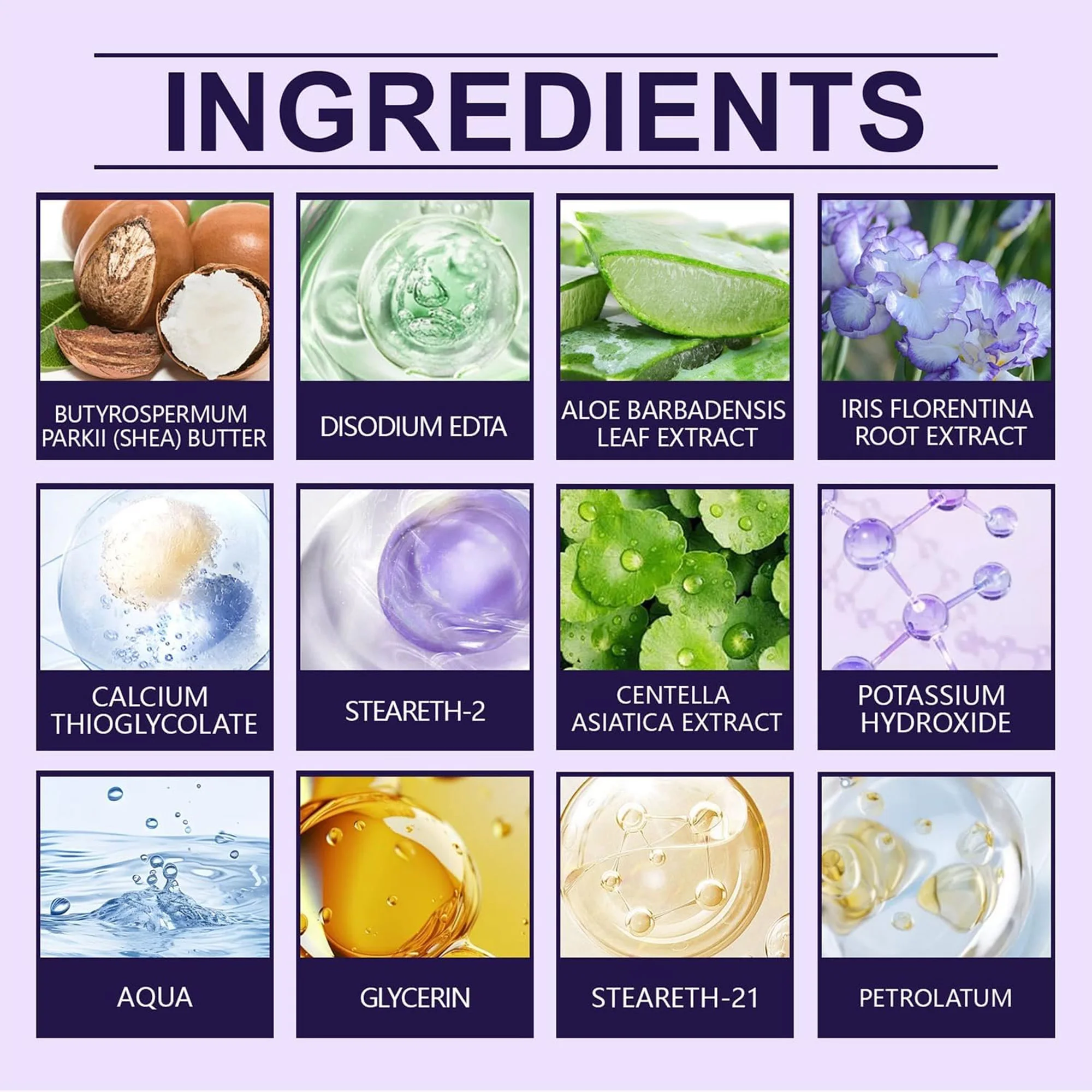 كريم إزالة الشعر والعناية بالبشرة فعّال وبدون ألم (نساء ورجال)