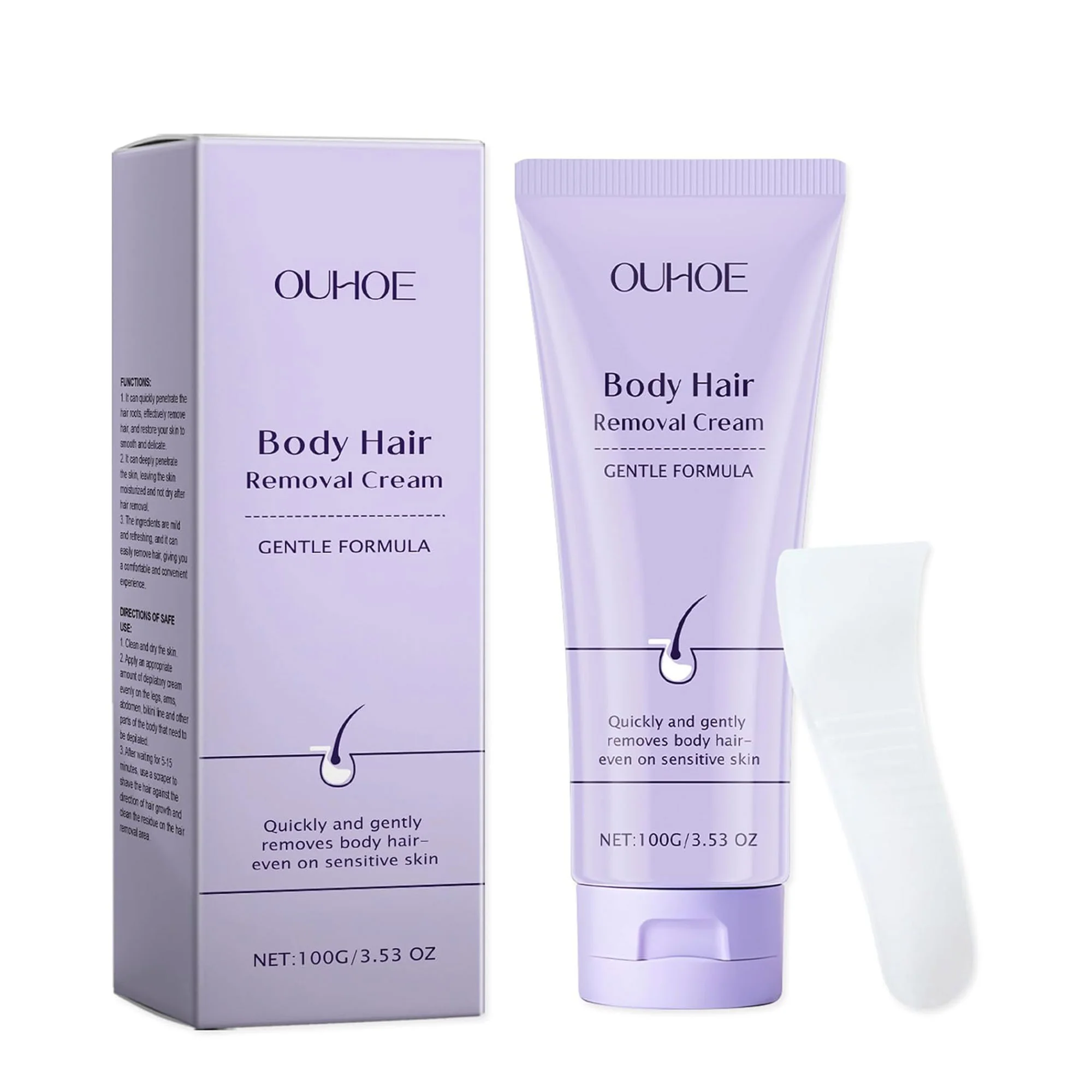 كريم إزالة الشعر والعناية بالبشرة فعّال وبدون ألم (نساء ورجال)