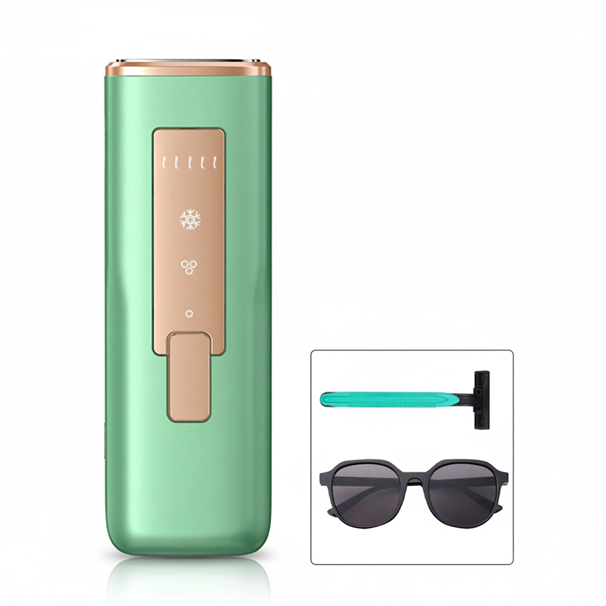 جهاز إزالة الشعر بالليزر بالتبريد الحديث مع عدد بلصات لا نهائي - ضمان سنة