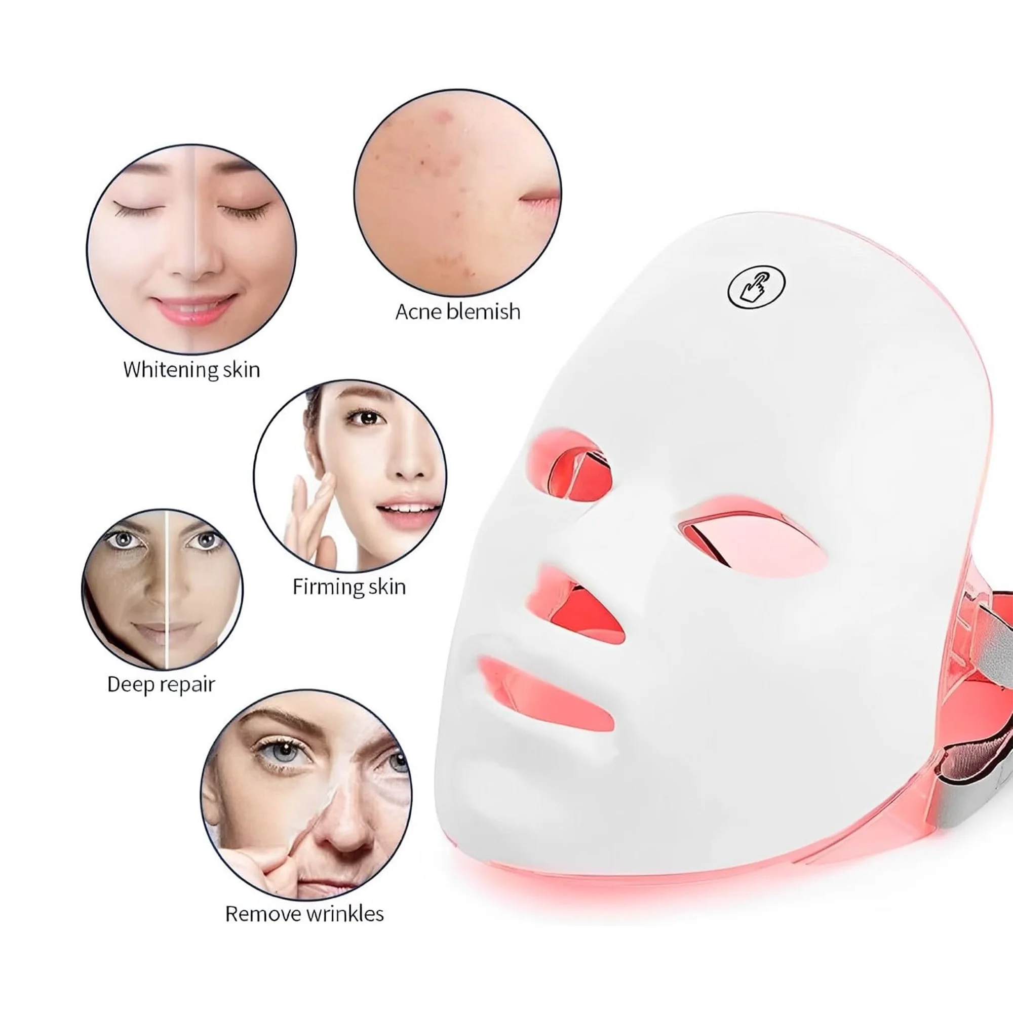 قناع علاج ضوئي بالليزر 4D, ضمان عام