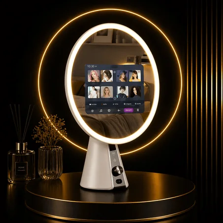 مرآة التجميل LED الذكية
