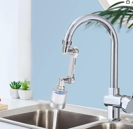 فوهة دوارة مع فلتر للصنبور المنزلي