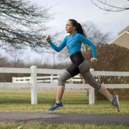 - غلاف تقويم العظام - جهاز تقويم الورك عالي الجودة لتخفيف آلام عرق النسا، وأكمام الفخذ والورك للرجال والنساء (أسود)
