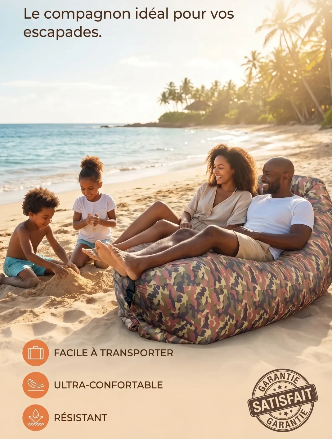 Canapé gonflable extensible