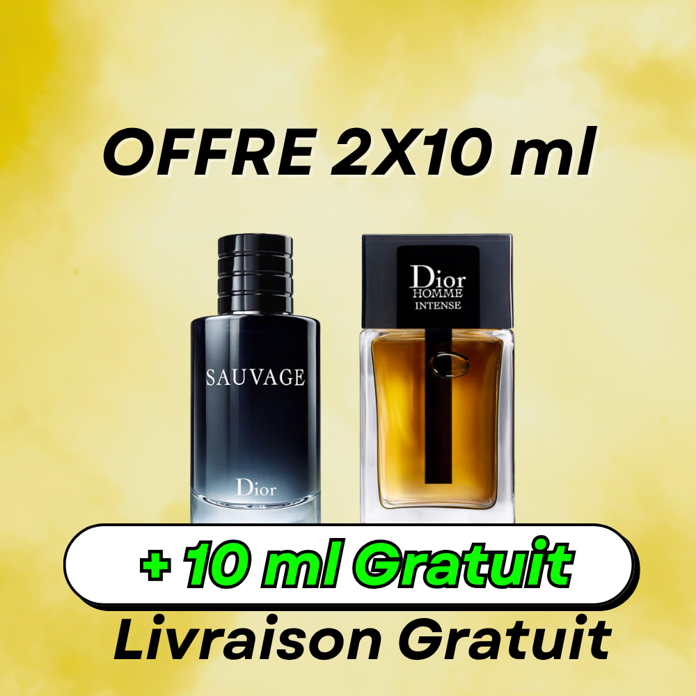 2x10 ml Offre + Livraison Gratuit + 10 ml Gratuit