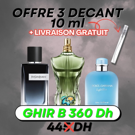 PACK 3 Decant 10ml  + LIVRAISON GRATUIT 1
