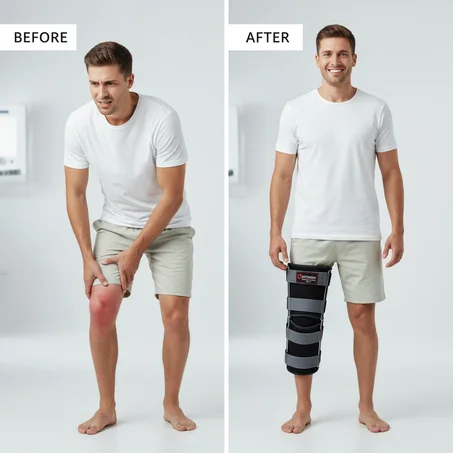 مثبت الركبة (النوع الطويل 19 بوصة)