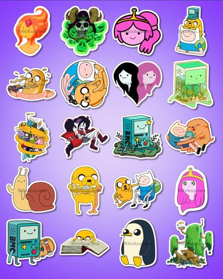 Adventure Time Stickers (Fin and Jake)