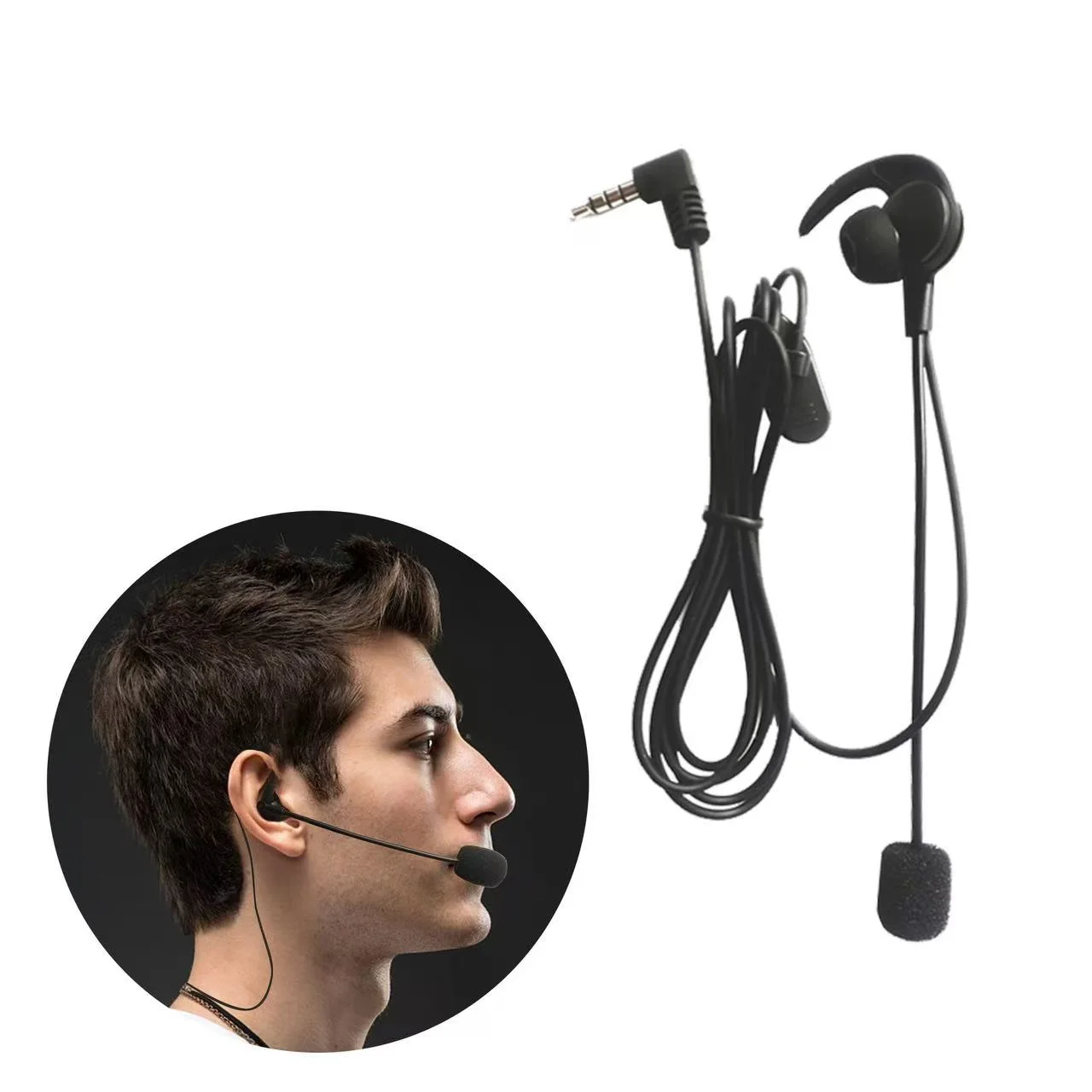 سماعة رأس مع ميكروفون للحكام - casque arbitre GO-REF