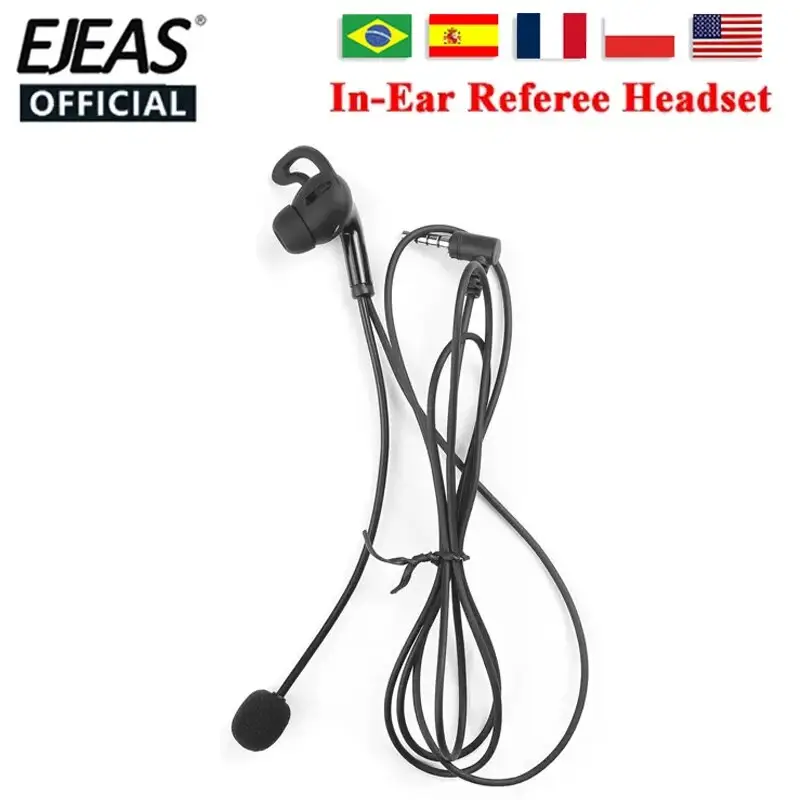 سماعة رأس مع ميكروفون للحكام - casque arbitre pro