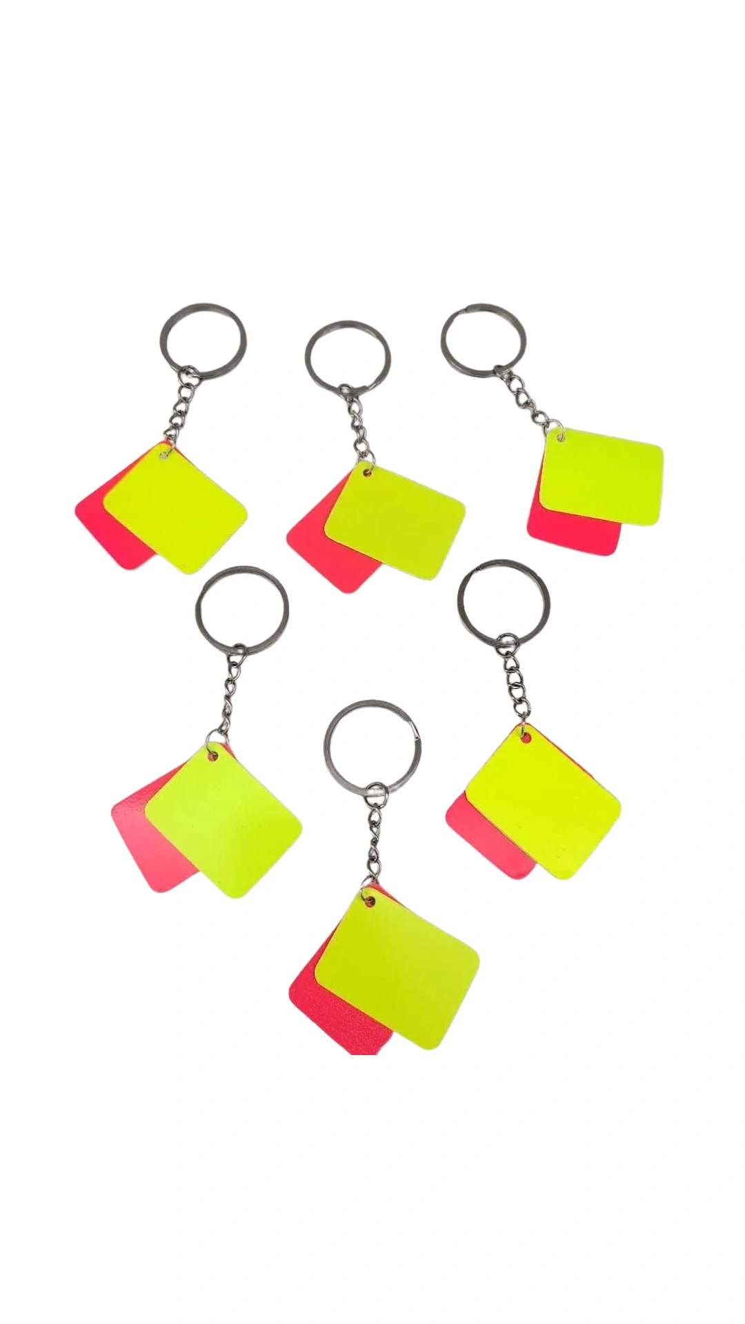 مفتاح حامل مفاتيح للحكام مع بطاقتي صفراء وحمراء