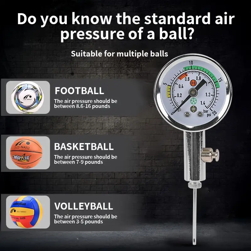 مقياس ضغط الهواء للكرات