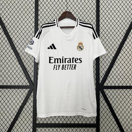 Real Madrid Home Jersey with Houndstooth Pattern