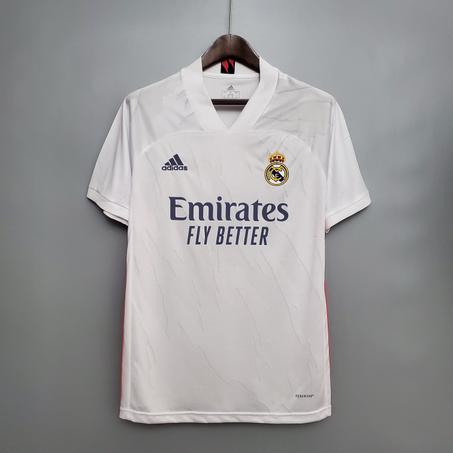 Classic White: Real Madrid 20/21 Home Jersey (S-XL) with Emirates Sponsor