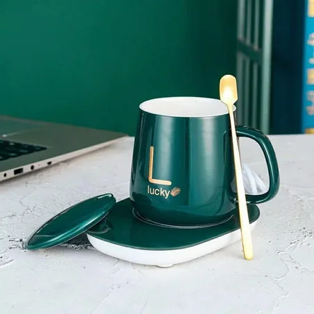 كوب مع صحن تسخين كهربائي