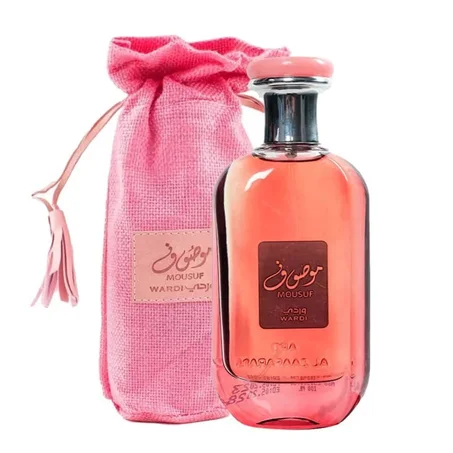 عطر موصوف وردي للنساء من ارض الزعفران