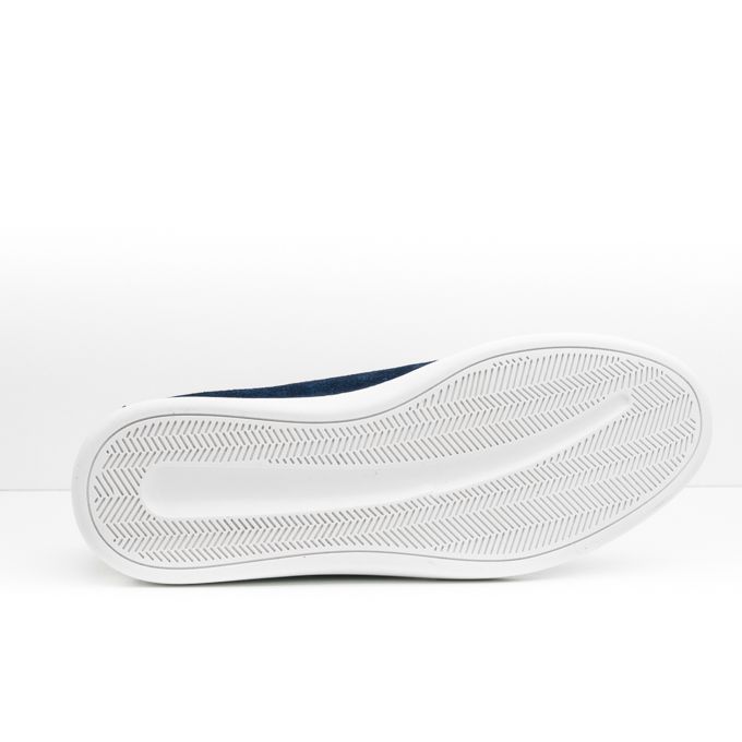 D'Urbano Baskets Basses en cuir Daim - Bleu.