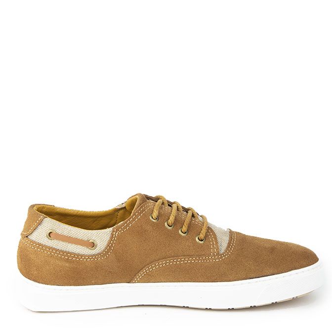 D'Urbano Baskets basses D'Urbano en Cuir Nubuck - Tabac.