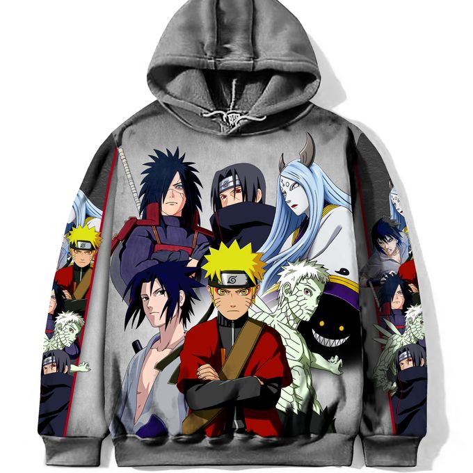 Hoodie Manga Anime Naruto Shippuden Sweatshirt Characters - For Otaku Capuche