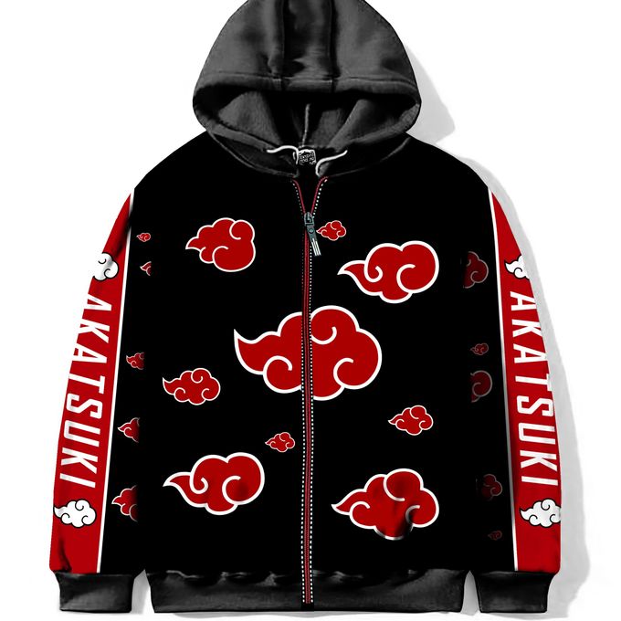 Hoodie Manga Anime AKATSUKI Sweatshirt Naruto Shippuden - For Otaku Capuche