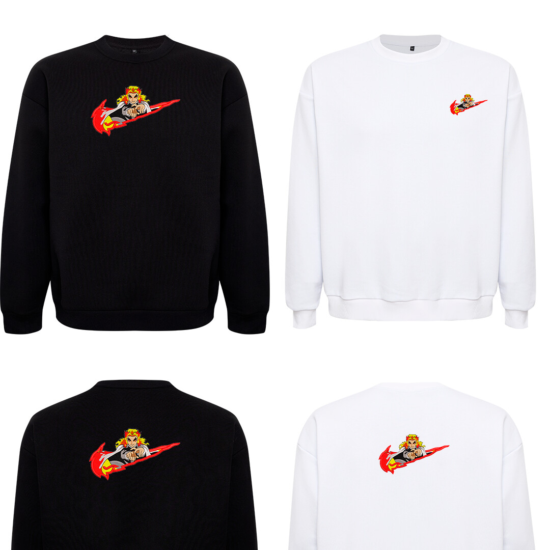 Hoodie SWEAT  brodé TISHURTE  personnalisé ichugo rengoku