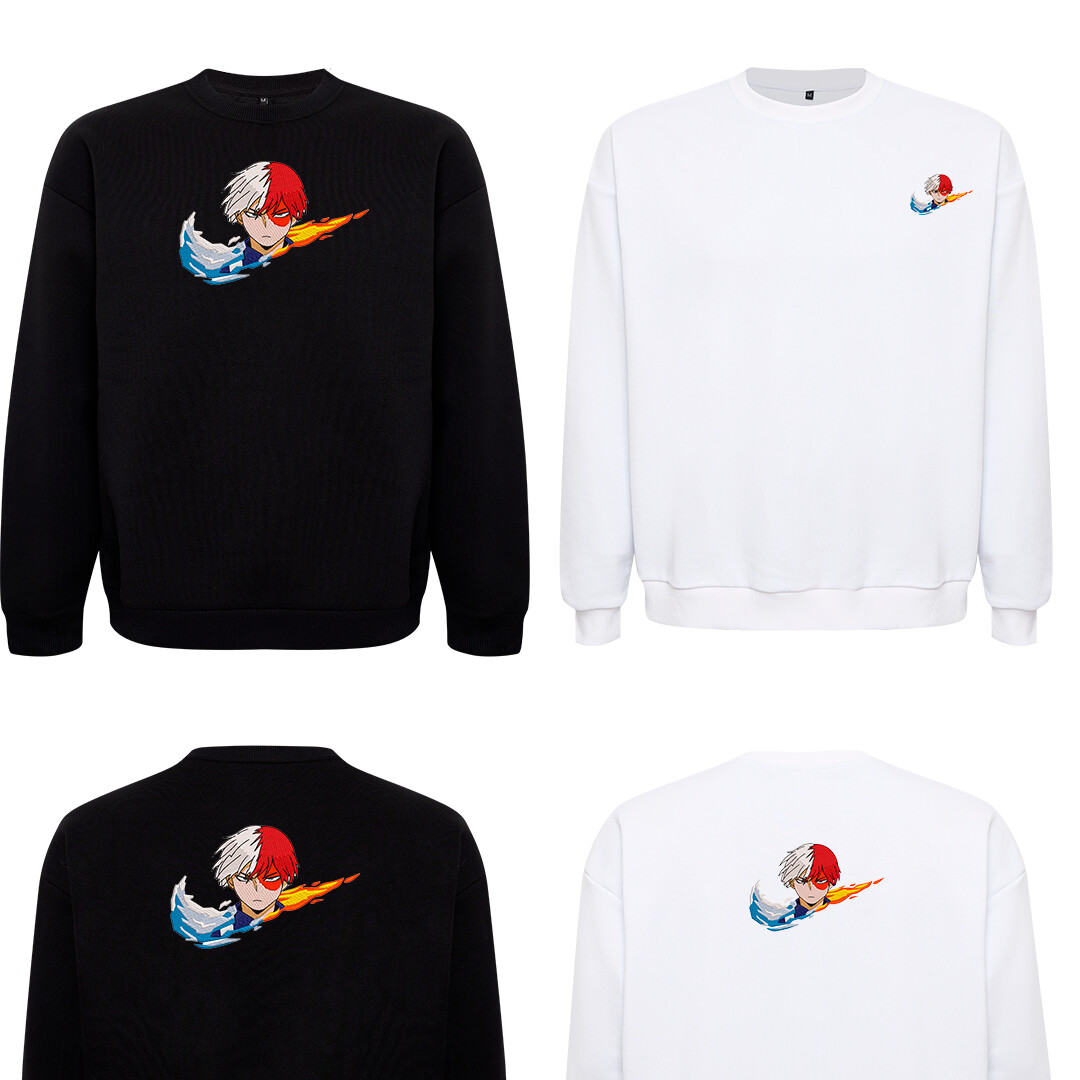 Hoodie brodé personnalisé TODOROKI