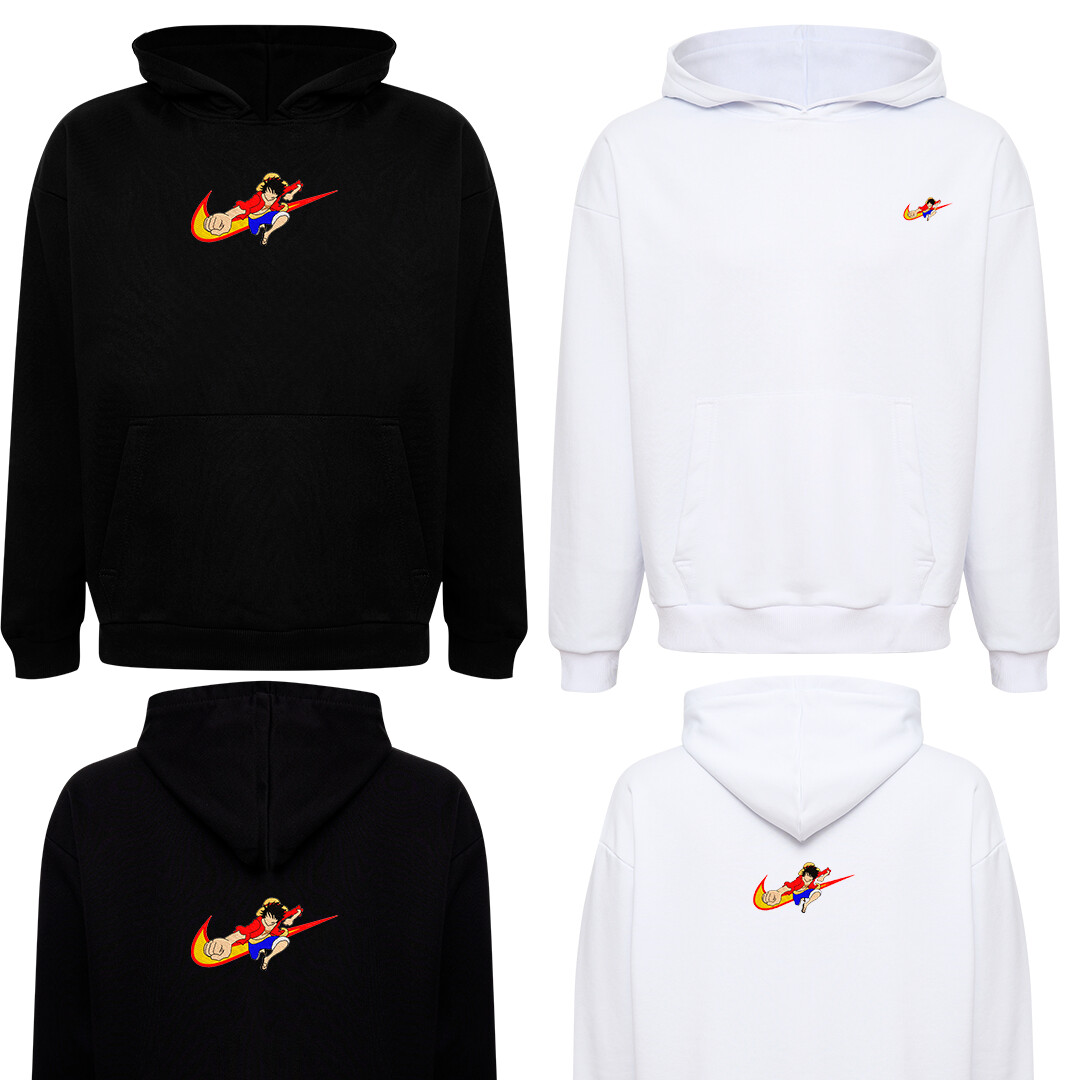 Hoodie SWEAT  brodé TISHURTE  personnalisé luffi