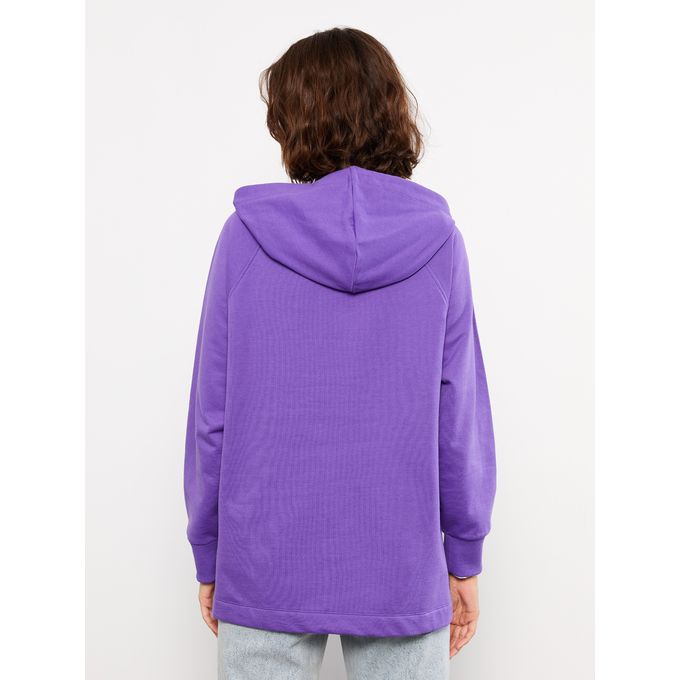 Lc Waikiki Sweat-shirt droit à capuche et manches longues pour femme