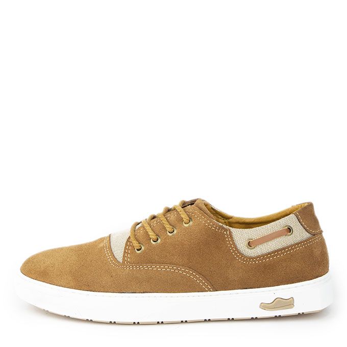 D'Urbano Baskets basses D'Urbano en Cuir Nubuck - Tabac.