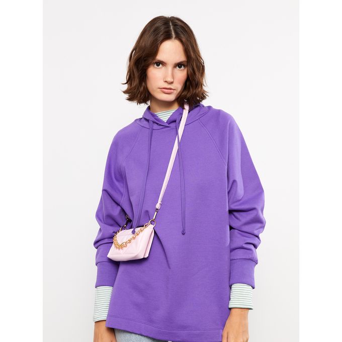 Lc Waikiki Sweat-shirt droit à capuche et manches longues pour femme