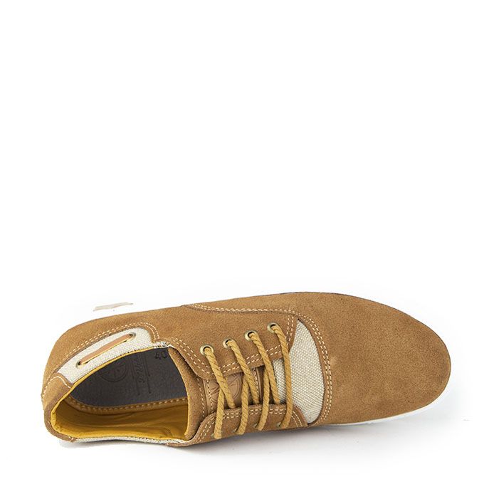 D'Urbano Baskets basses D'Urbano en Cuir Nubuck - Tabac.