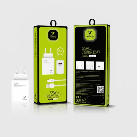 Chargeur Velano 33W Turbo Fast + Câble Type-C