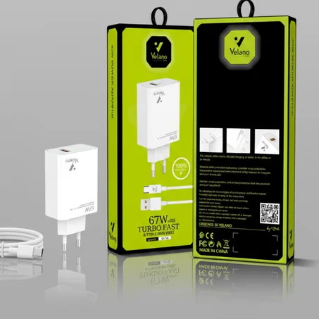 Velano 67W Turbo Fast + Câble Type-C