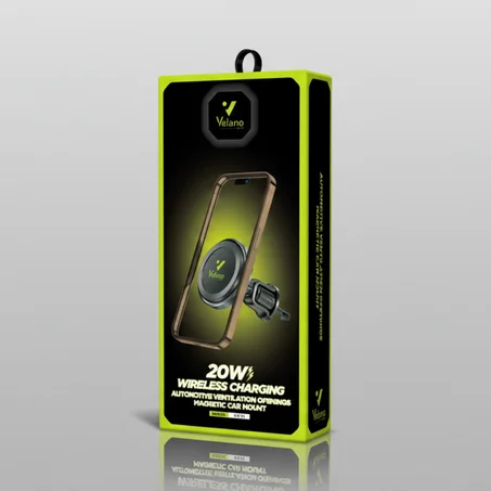 Support Voiture Velano 20W – Recharge Sans Fil Magnétique