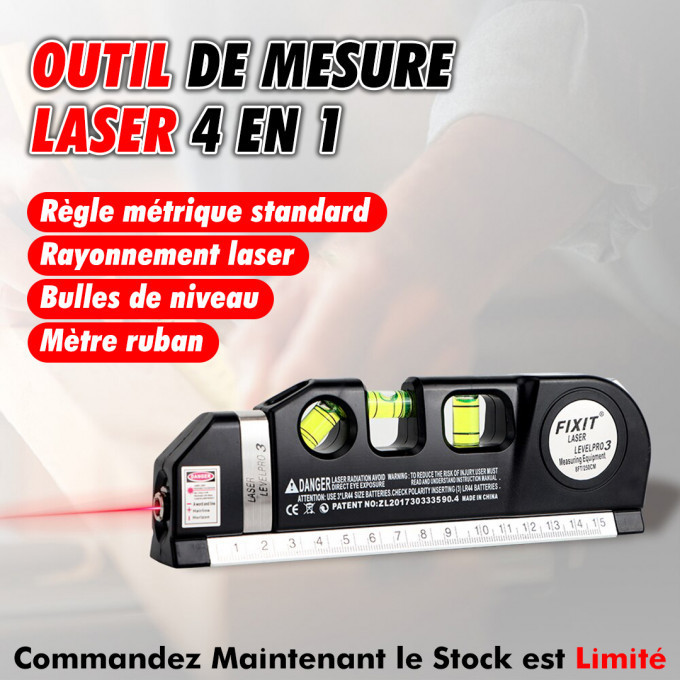 Outil de Mesure Laser Multifonctionnel 4 en 1