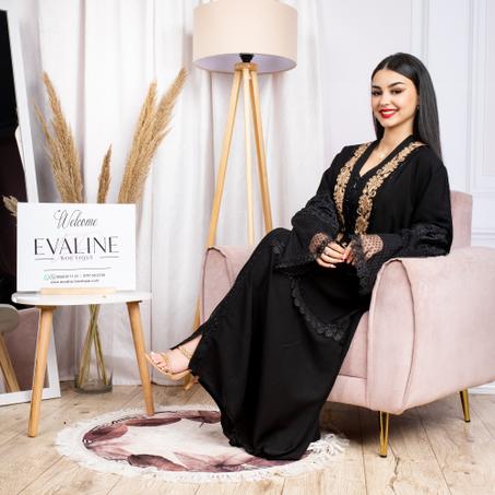 Abaya Khalidjiya Dentelle-Brodé