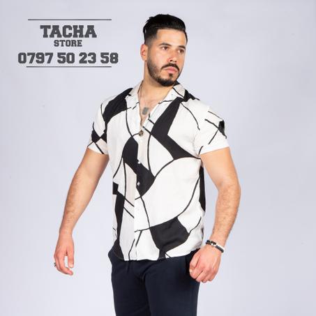 Chemise Black & white Primium