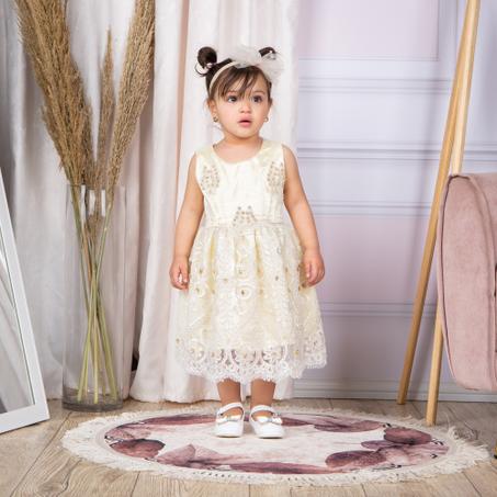 EVA-18- Robe tulle travaillé