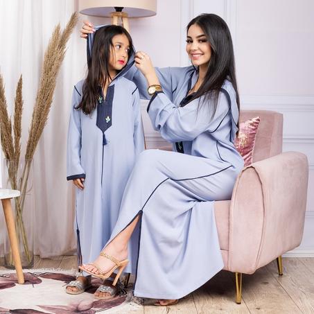 Djelaba marocaine (mère et fille) Originale
